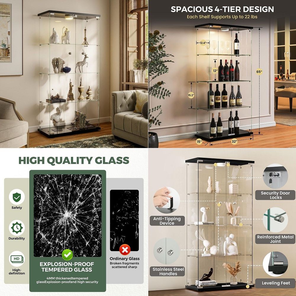 Lighting - Display Cabinet with LED Lights and