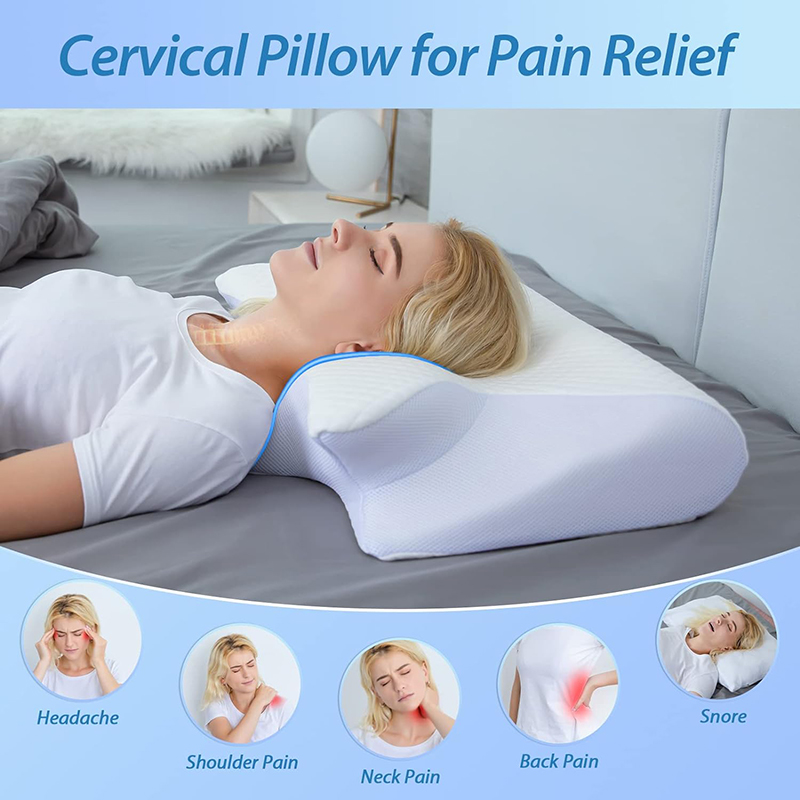 Memory Foam Orthopedic Pillow Neck Pain - New Memory Foam Cervical Pillow 2