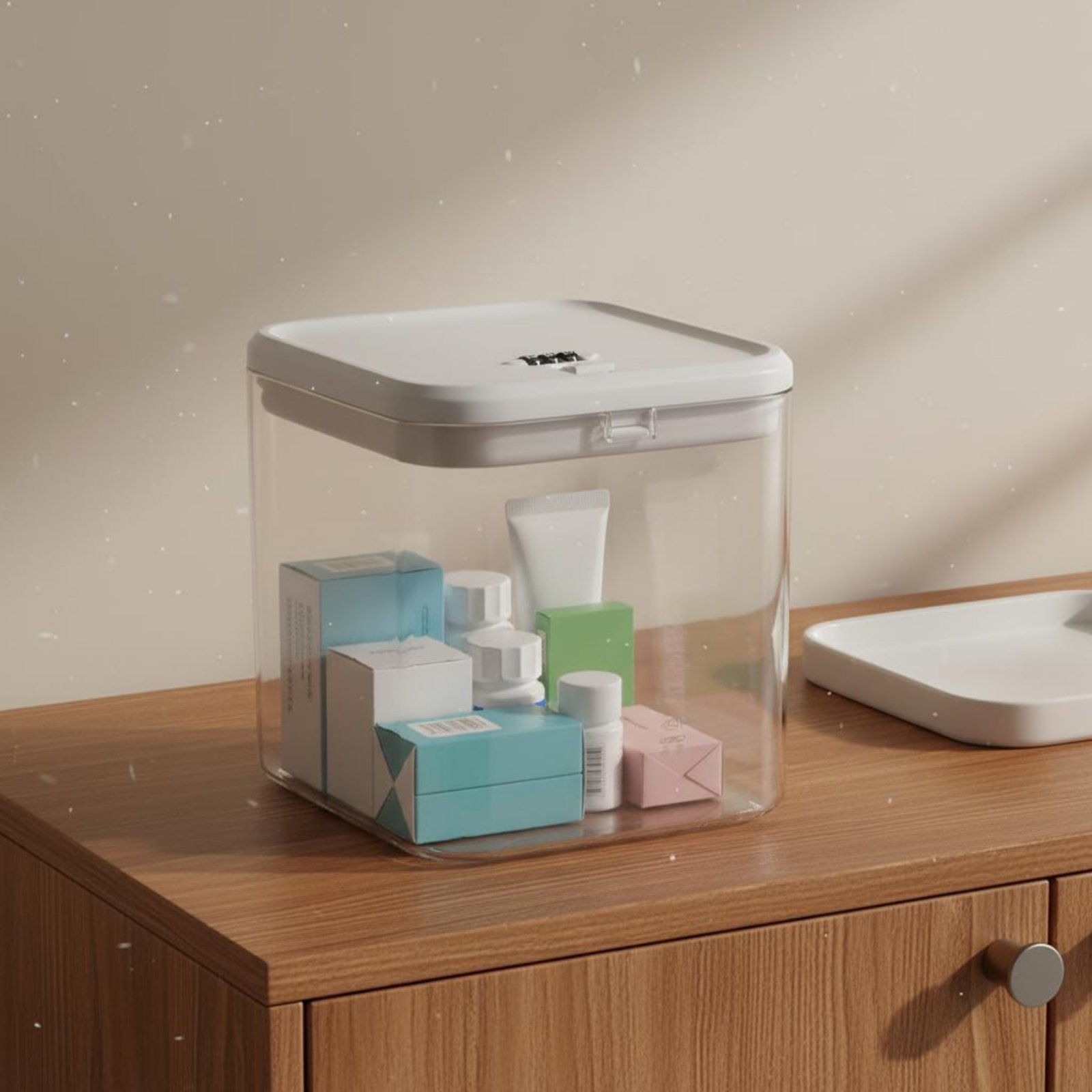 Kitchen - Clear Lockable Box Versatile Lockable Storage