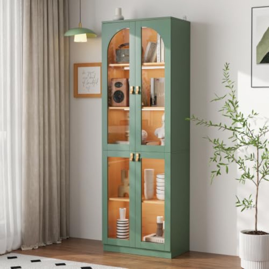 Storage & Organization - Living room office curio cabinet with