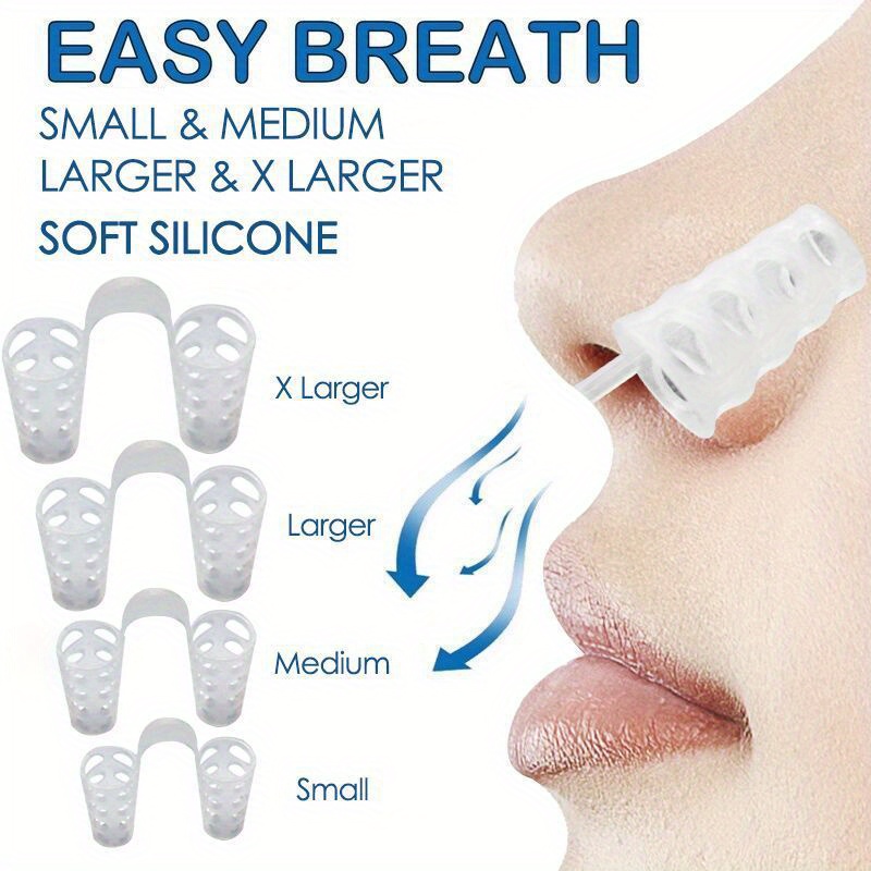 Anti Snore Contour Pillow - 8Pcs/Set Anti Snoring Nasal Dilator Silicone