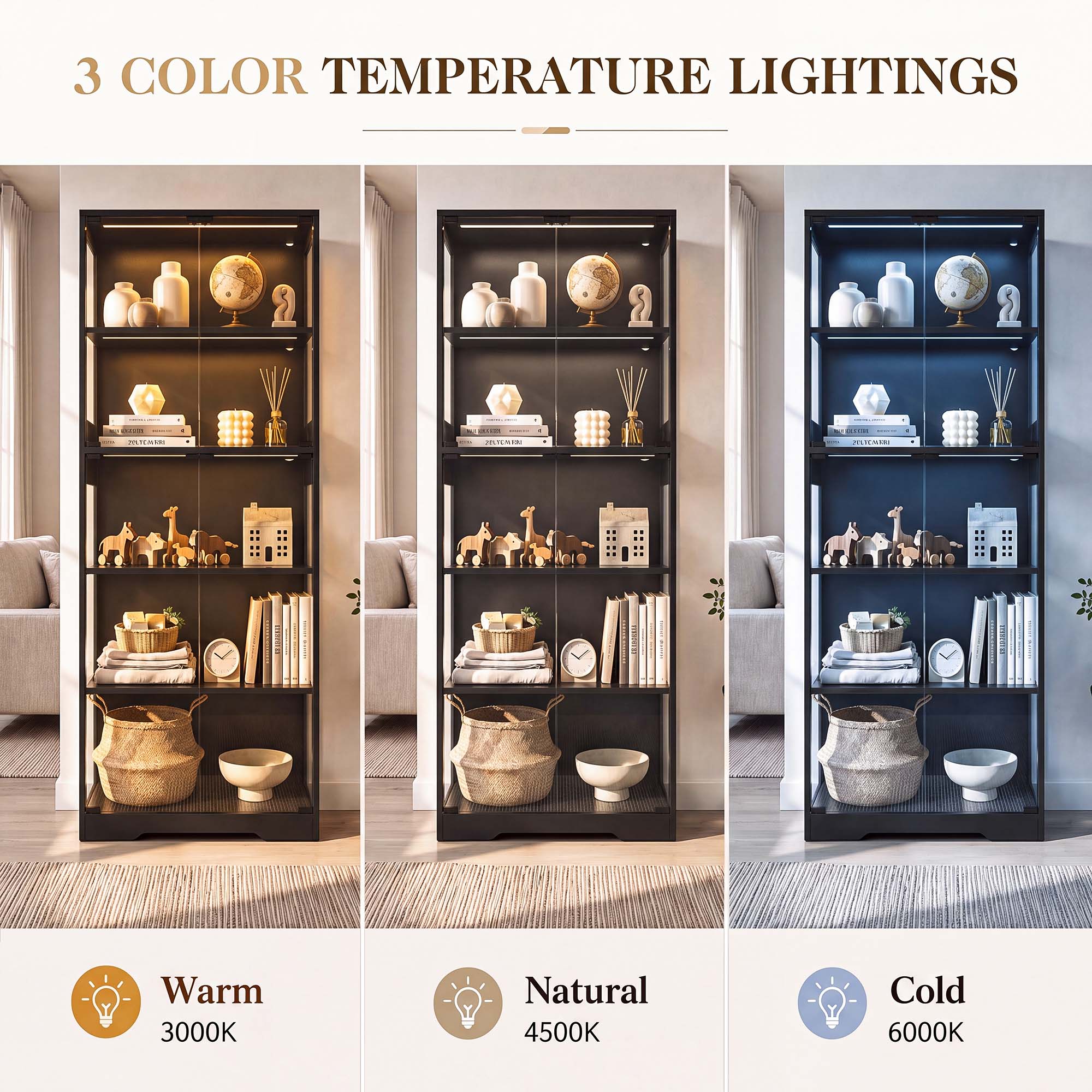 TCGBKAF 5‑Tier Display Cabinet - огляд і ціна Storage & Organization