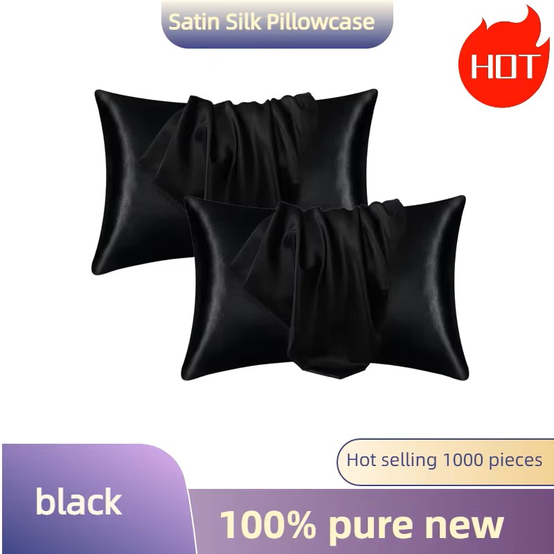 1/2pcs Satin Silk Pillowcase f - огляд і ціна Satin Silk Pillowcase Hair Skin