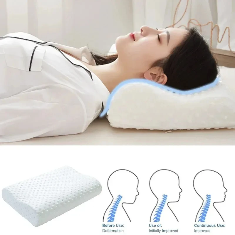 Memory Cotton Pillow for Sleep - огляд і ціна Memory Foam Orthopedic Pillow Neck Pain