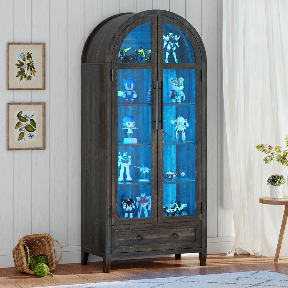 73 Arched Glass Display Cabine - огляд і ціна Lighting