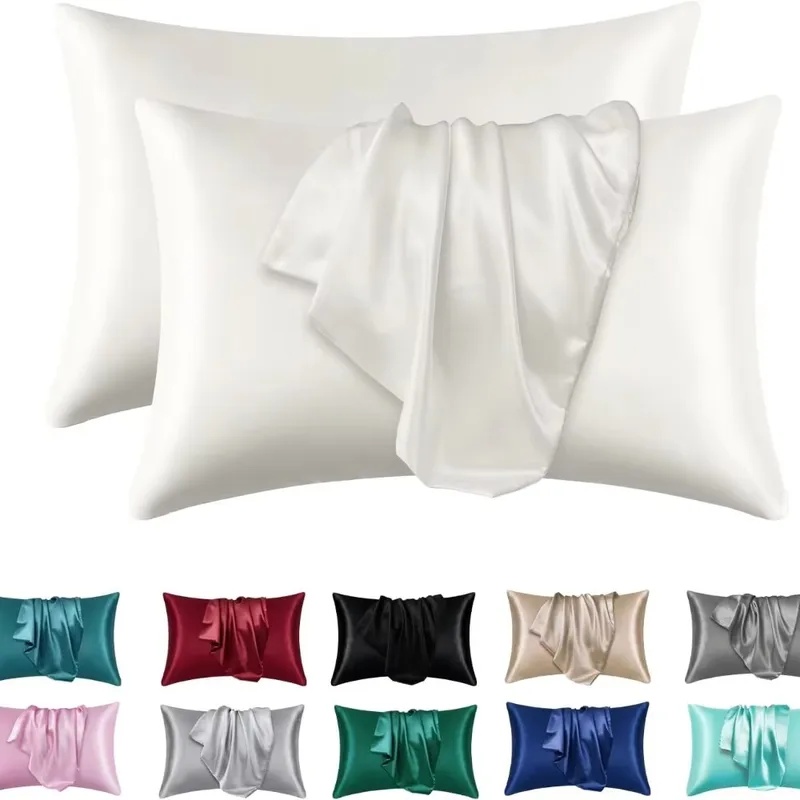 1/2pcs Satin Silk Pillowcase f - огляд і ціна Satin Silk Pillowcase Hair Skin