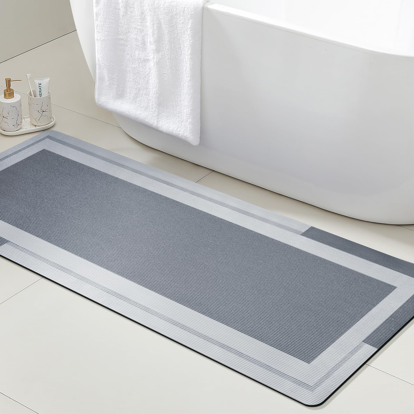 VIKAMA Bathroom Runner Rug wit - огляд і ціна Quick Dry Diatomite Bath Mat