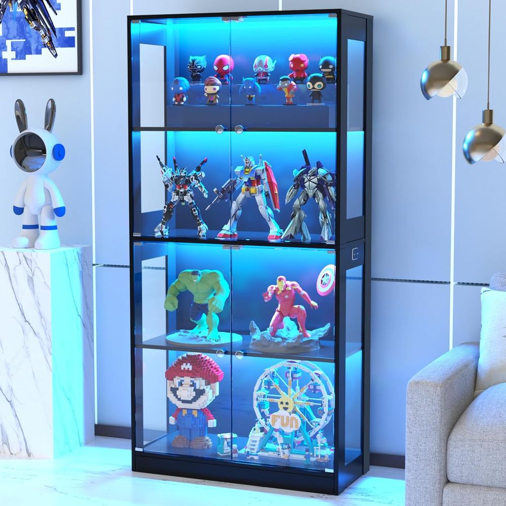 65 Glass Door Display Cabinet, - огляд і ціна Storage & Organization