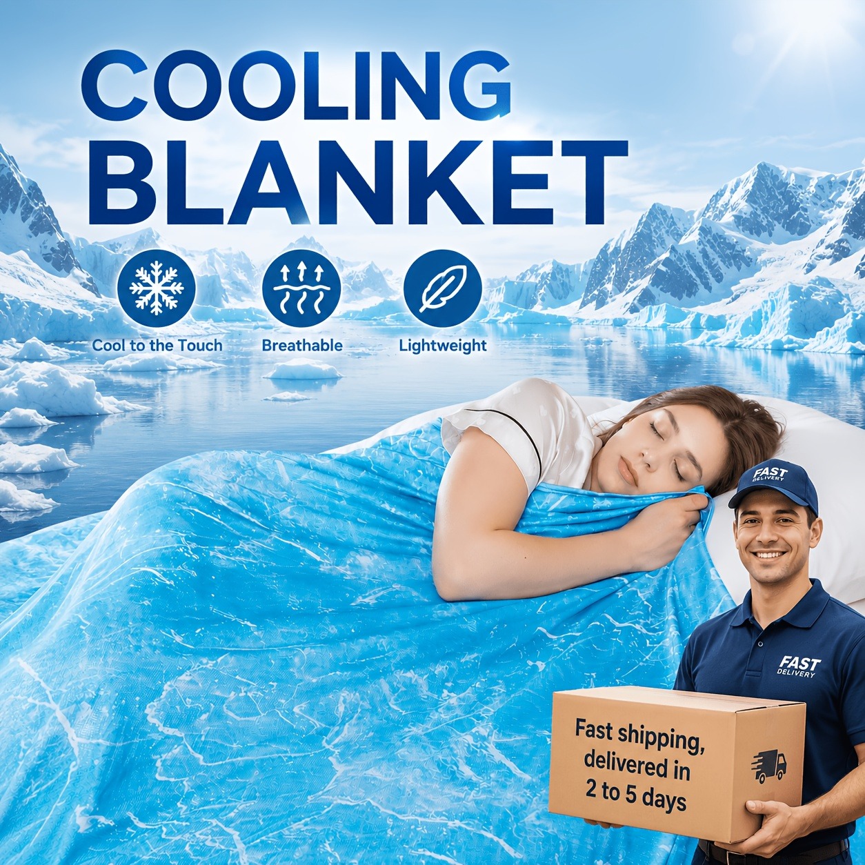 Cooling Blanket Suitable for H - огляд і ціна Cooling Blanket Hot Sleepers