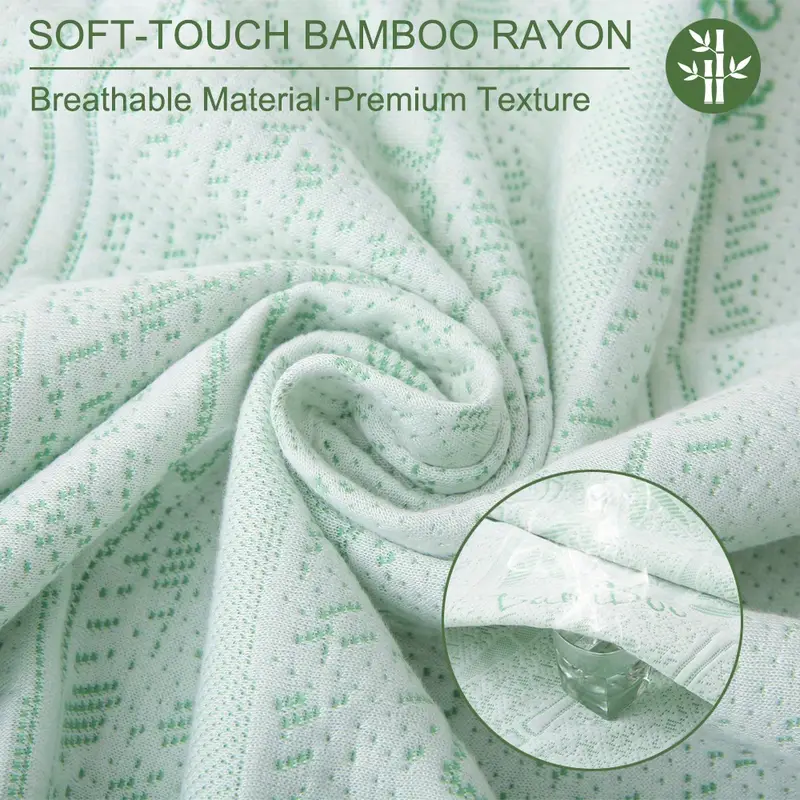 1pc Bamboo Mattress Protector, - огляд і ціна Waterproof Mattress Protector Breathable