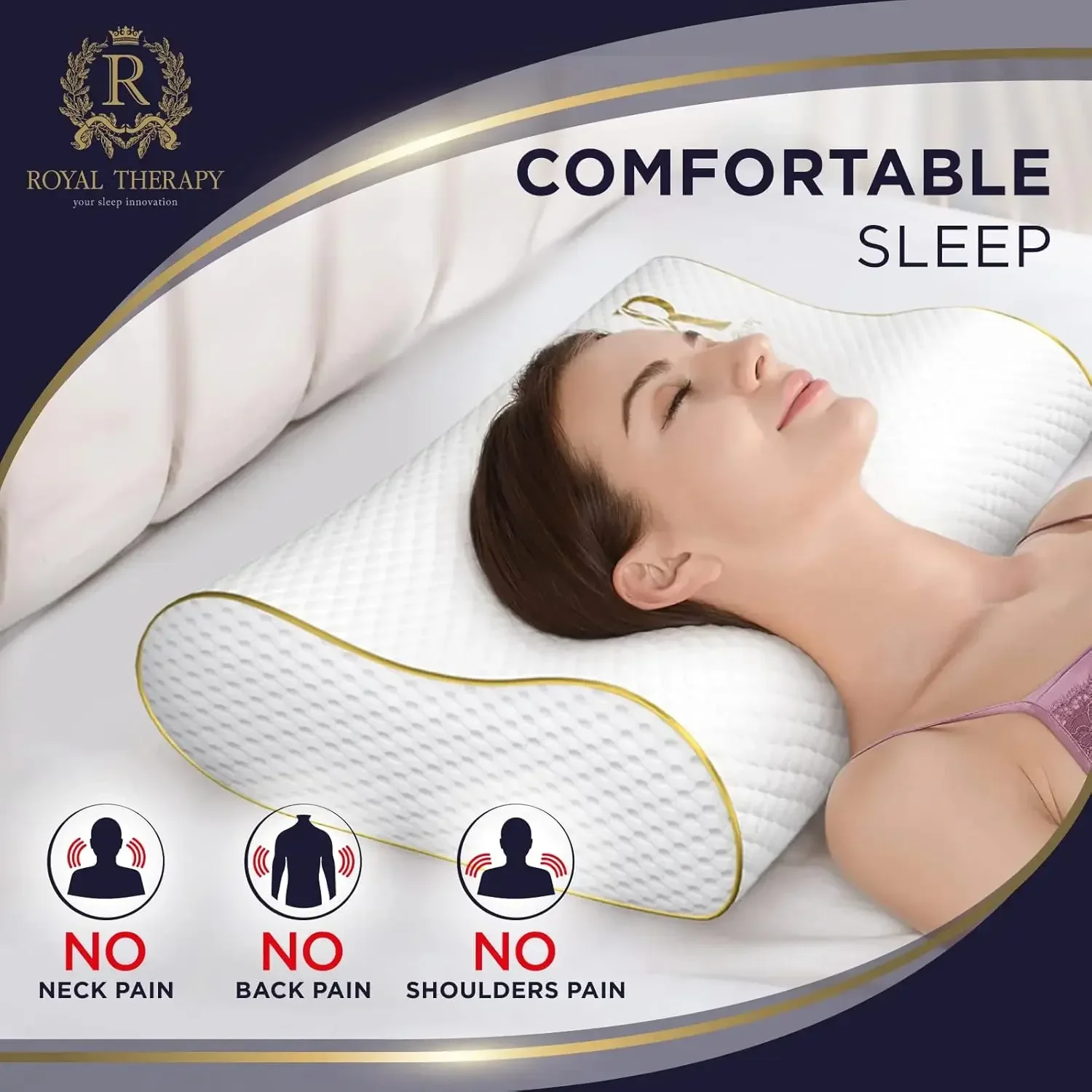 2-Pack Queen Memory Foam Pillo - огляд і ціна Memory Foam Orthopedic Pillow Neck Pain