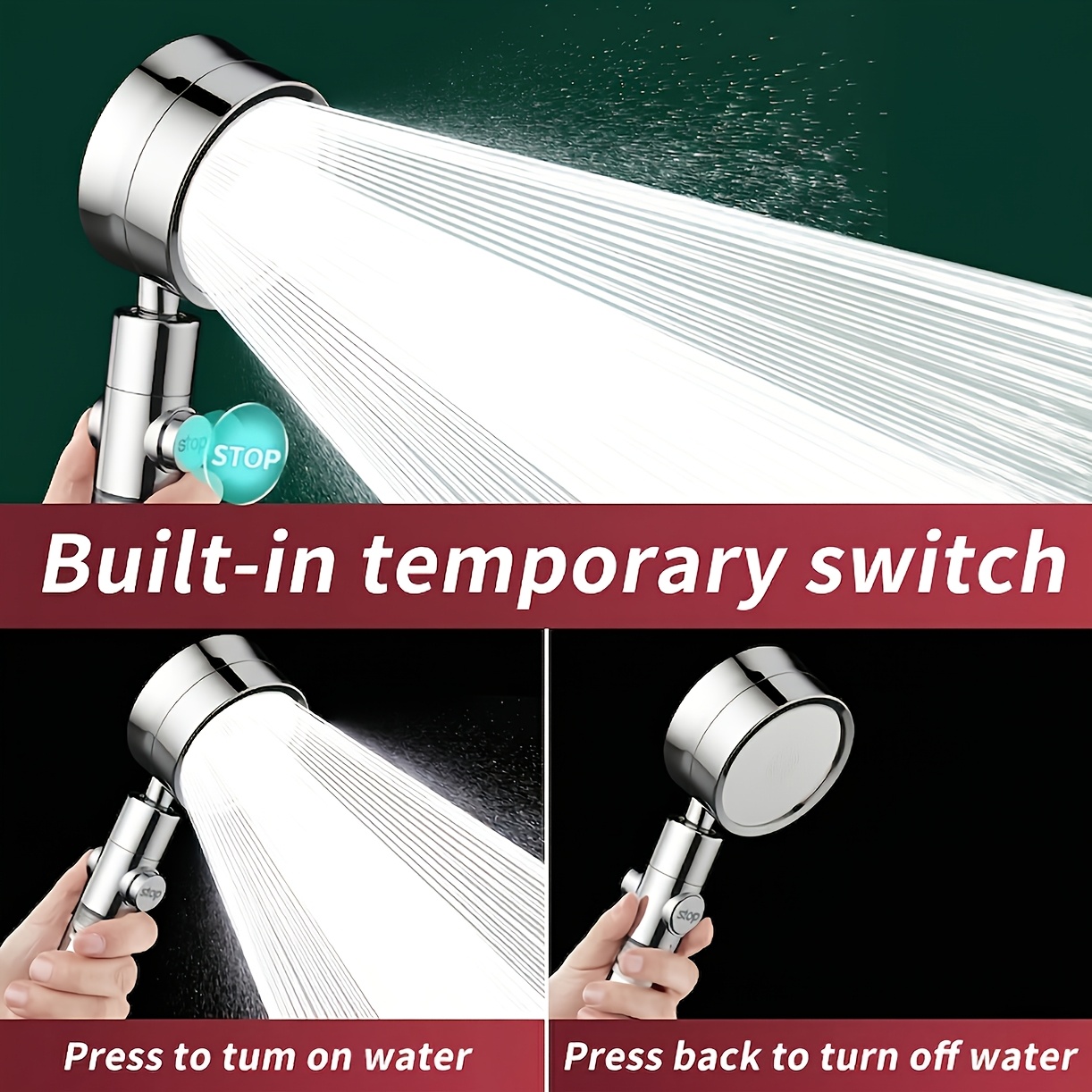 Visible Filter Window High Pre - огляд і ціна High Pressure Shower Head Handheld
