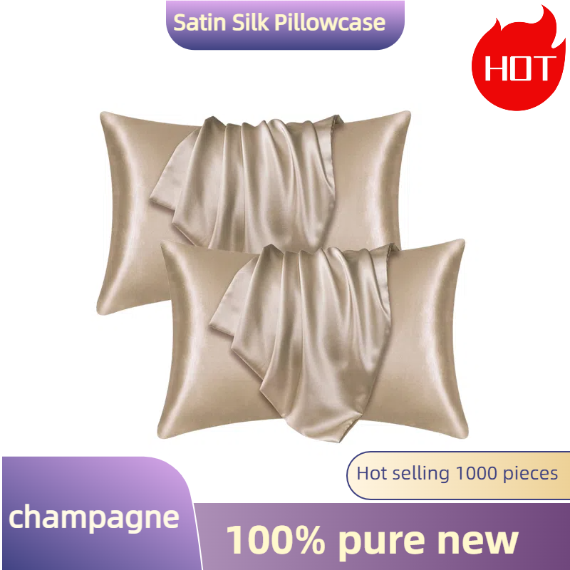 1/2pcs Satin Silk Pillowcase f - огляд і ціна Satin Silk Pillowcase Hair Skin