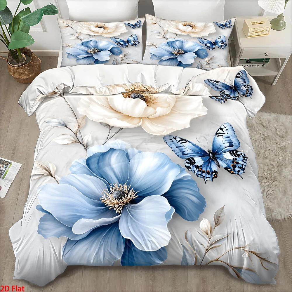 3Pc Light Luxury Style Blue an - огляд і ціна Duvet Cover Sets With Zipper