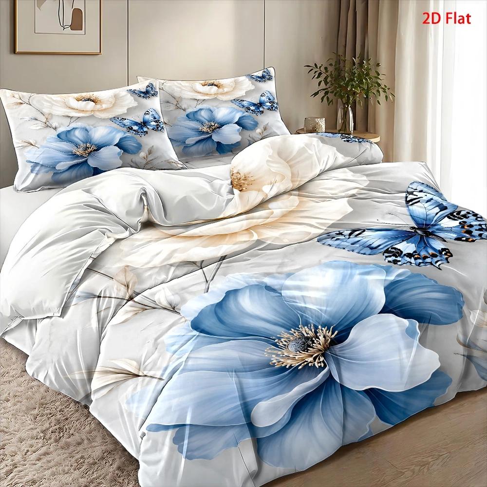 3Pc Light Luxury Style Blue an - огляд і ціна Duvet Cover Sets With Zipper
