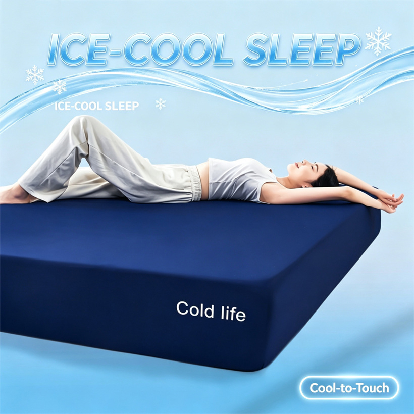 Cooling Bed Fitted Sheet Ice‑C - огляд і ціна Fitted Bed Sheets Deep Pocket