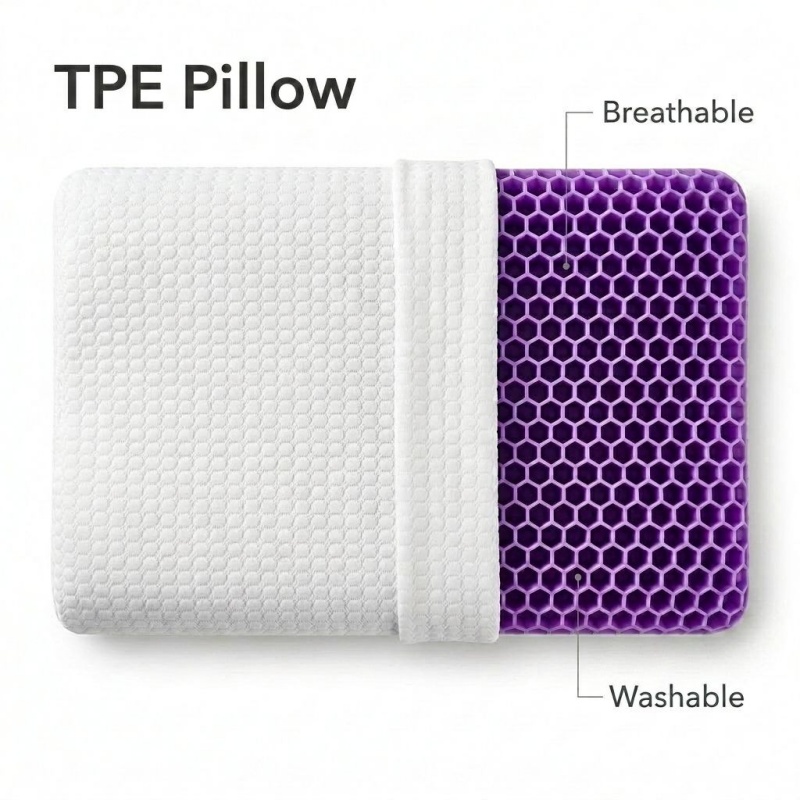 Breathable TPE Pectin Pillow E - огляд і ціна Anti Snore Contour Pillow