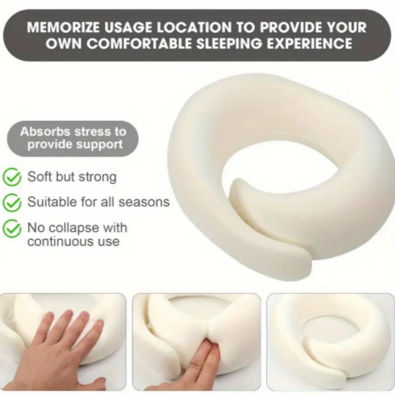 Portable U-shaped Travel Pillo - огляд і ціна Anti Snore Contour Pillow