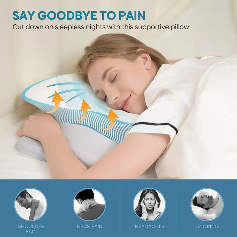 Odorless Orthopedic Pillow For - огляд і ціна Memory Foam Orthopedic Pillow Neck Pain