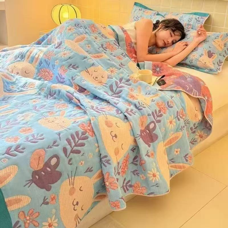 6-Layer Muslin Blanket Queen S - огляд і ціна Muslin Cotton Bedspread