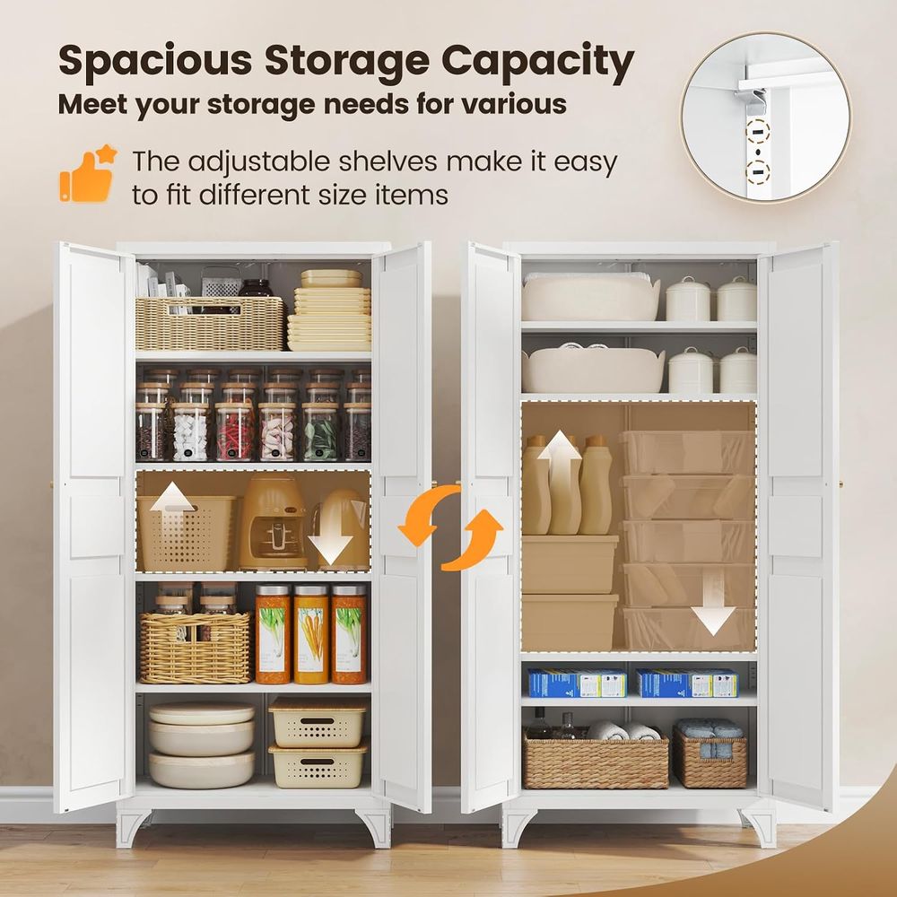 Metal Storage Cabinet with 2 D - огляд і ціна Kitchen