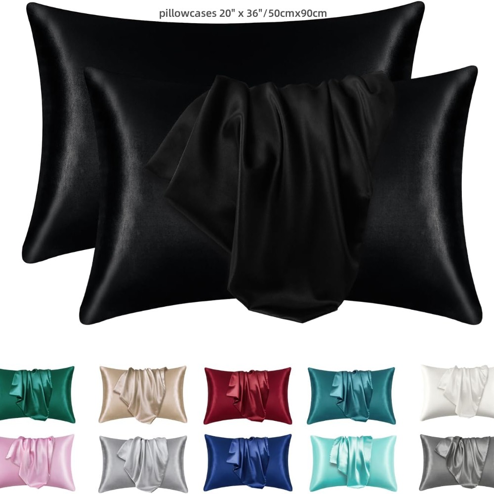 2 Pack Satin Pillowcase for Ha - огляд і ціна Satin Silk Pillowcase Hair Skin