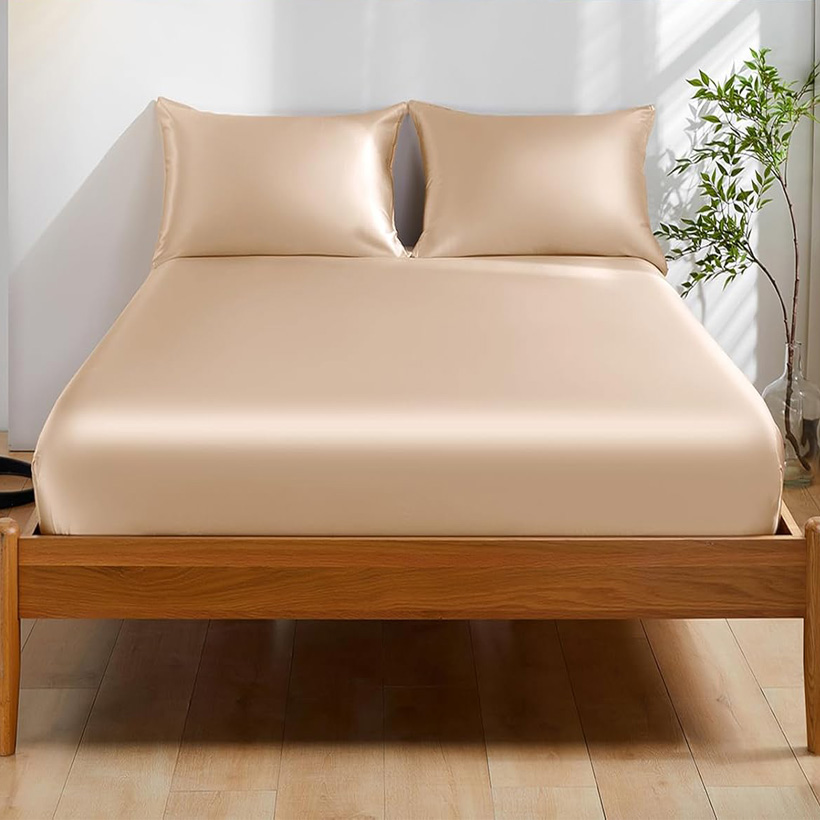 100% Mulberry Silk Fitted Shee - огляд і ціна Fitted Bed Sheets Deep Pocket