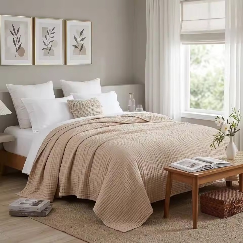 6 Layers Cotton Muslin Blanket - огляд і ціна Muslin Cotton Bedspread