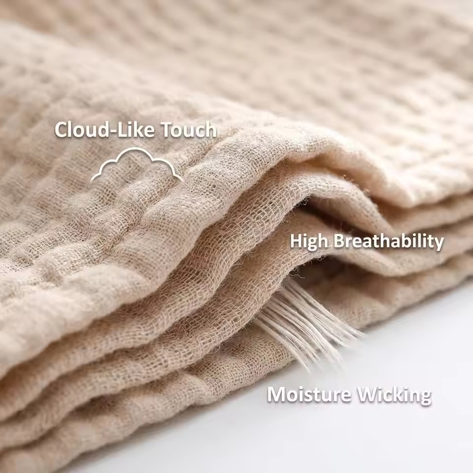 6 Layers Cotton Muslin Blanket - огляд і ціна Muslin Cotton Bedspread