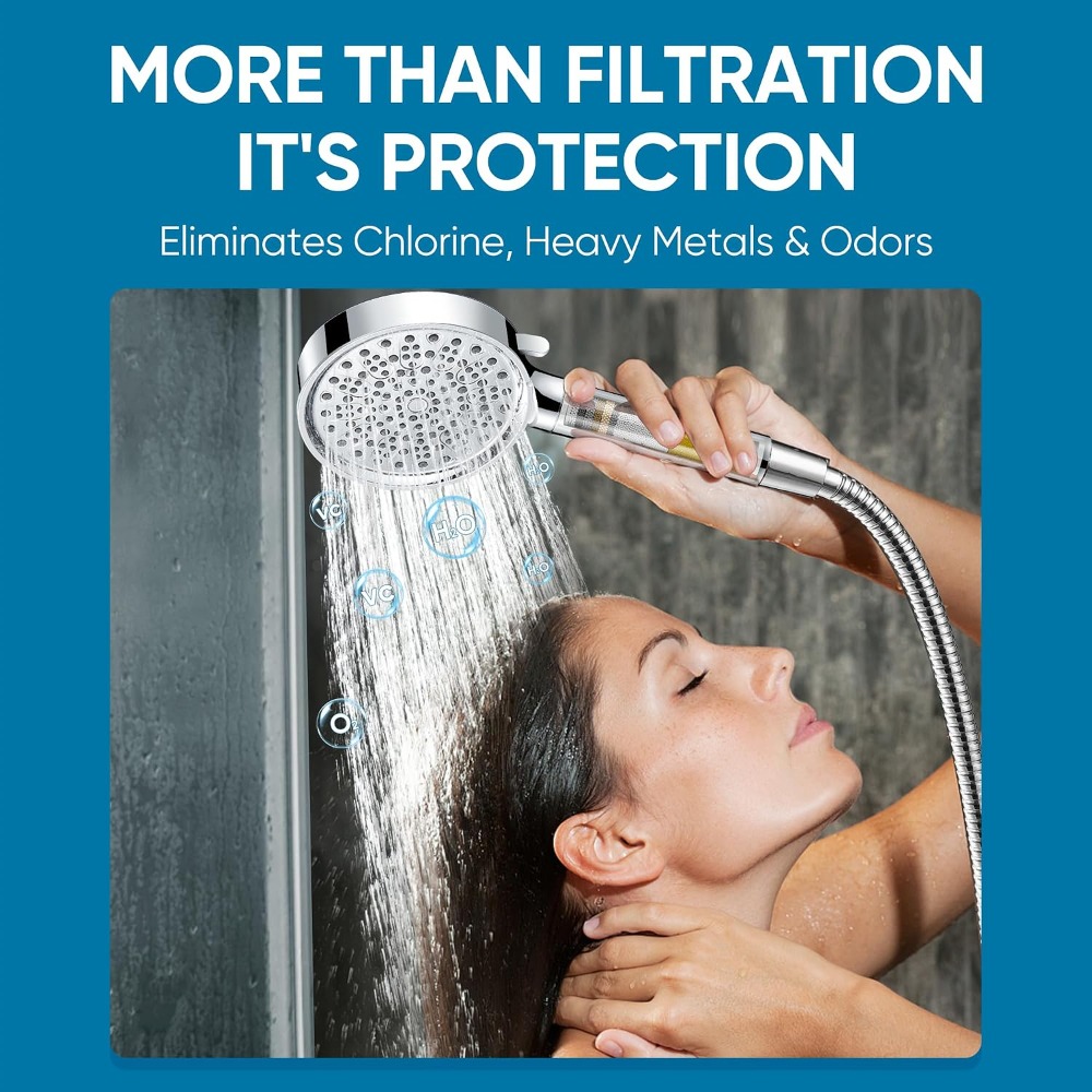 Filtered Shower Head with Hand - огляд і ціна High Pressure Shower Head Handheld