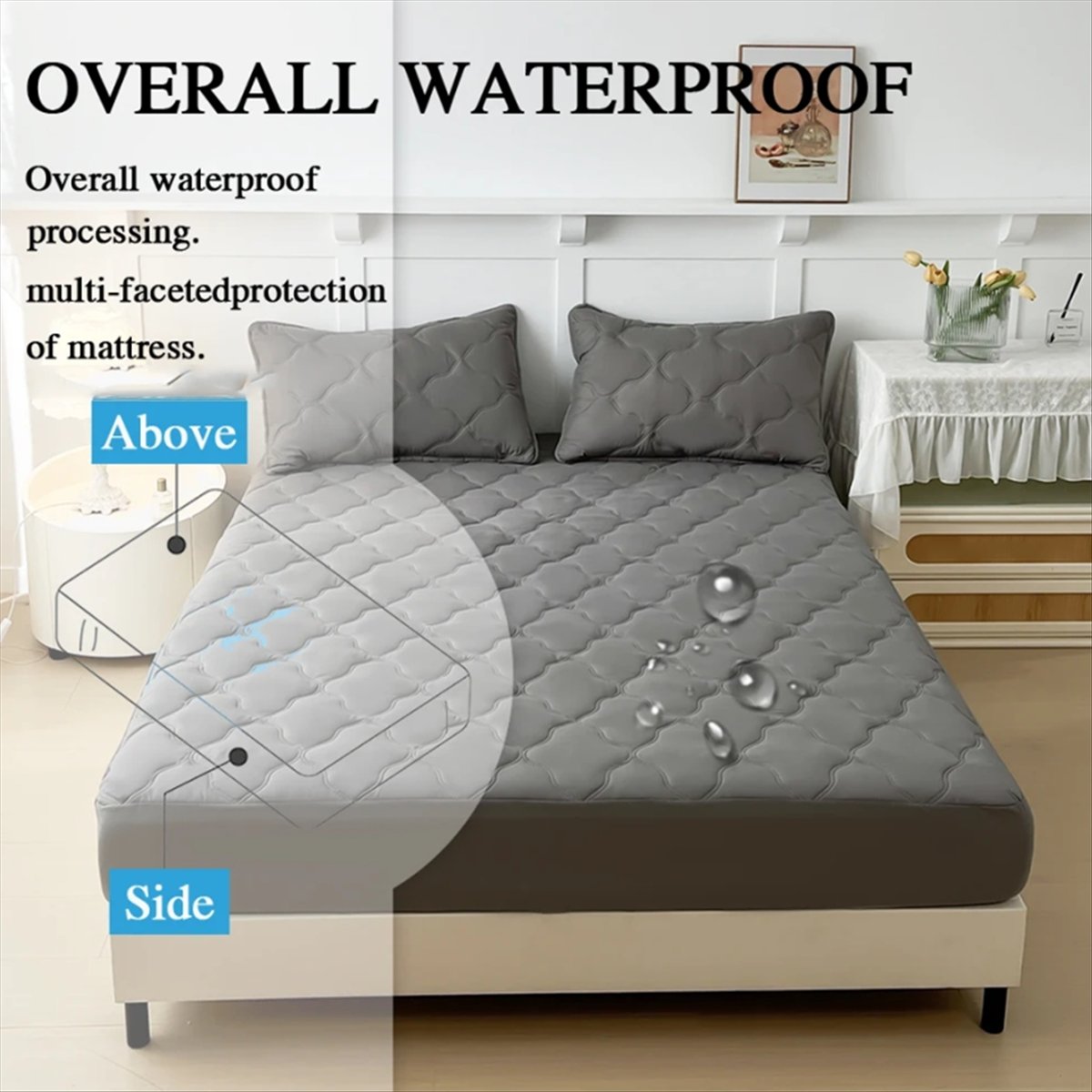 Learned- Waterproof Fitted Bed - огляд і ціна Waterproof Mattress Protector Breathable
