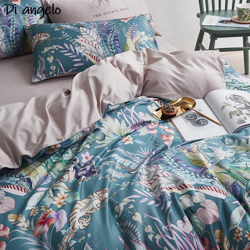 600TC 4Pcs Egyptian Cotton Flo - огляд і ціна Aesthetic Floral Duvet Cover