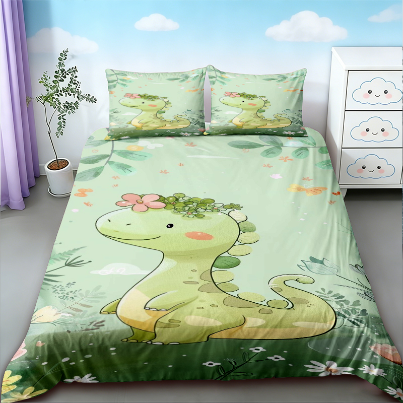 Duvet Cover Cute Dinosaur King - огляд і ціна Bedding