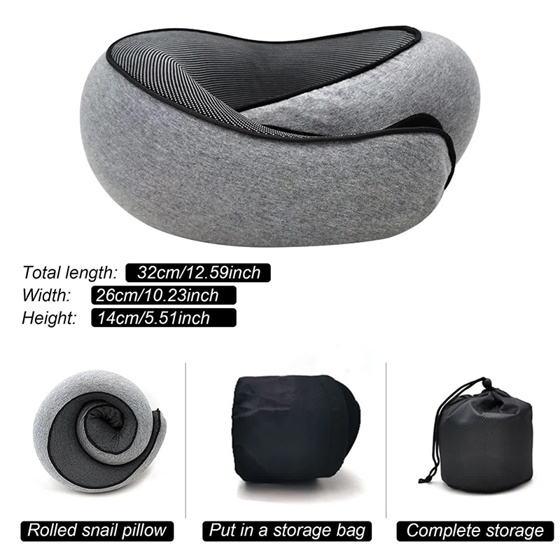 Travel Neck Pillow Memory Foam - огляд і ціна Anti Snore Contour Pillow