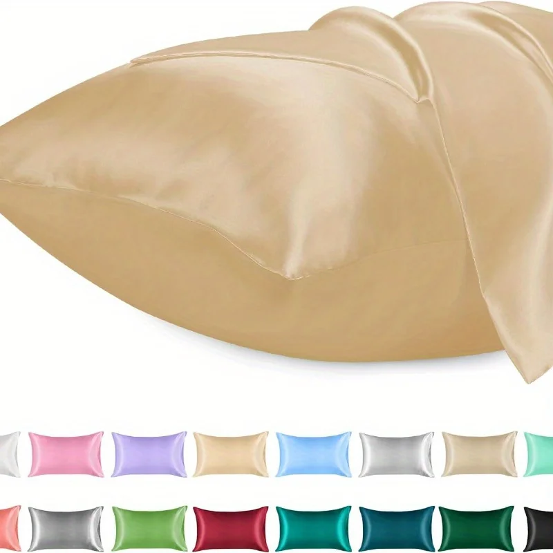 1PC Satin Pillowcase for Hair  - огляд і ціна Satin Silk Pillowcase Hair Skin