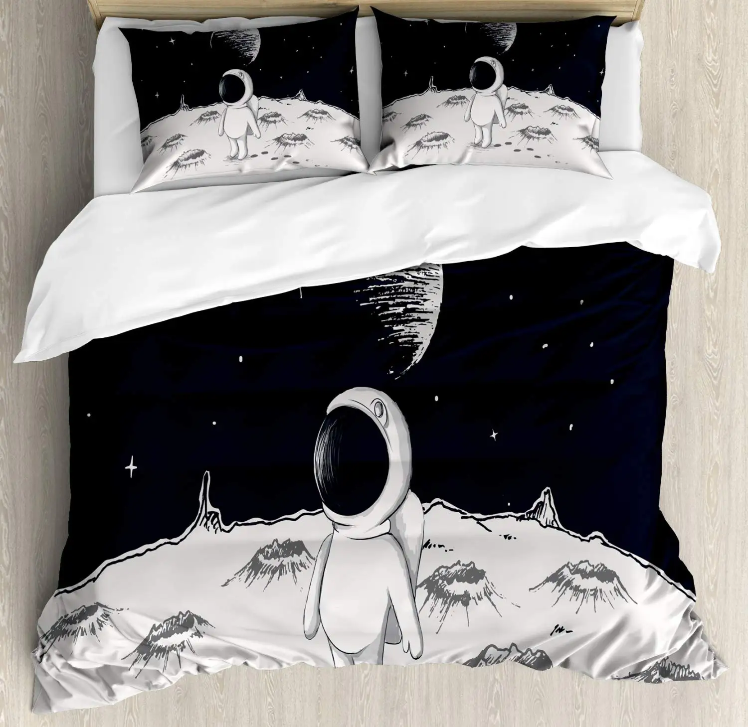 Astronaut Duvet Cover Set Cart - огляд і ціна Duvet Cover Sets With Zipper