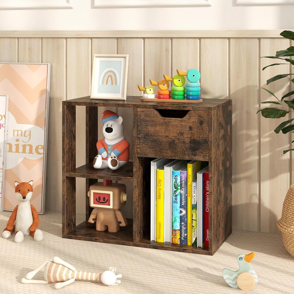 3-Tier Wooden Cube Bookshelf f - огляд і ціна Storage & Organization