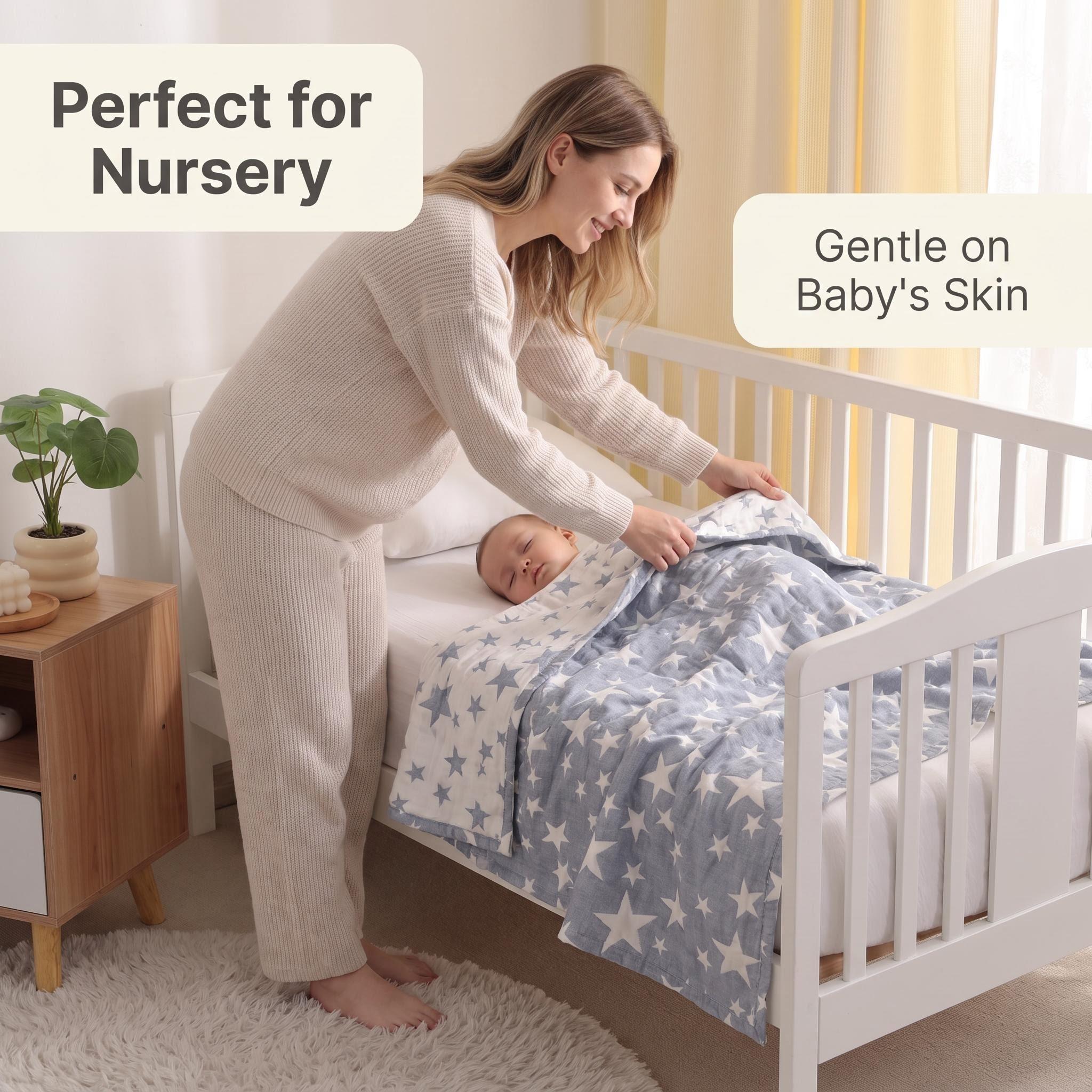 3-Layer Cotton Muslin Throw Bl - огляд і ціна Muslin Cotton Bedspread
