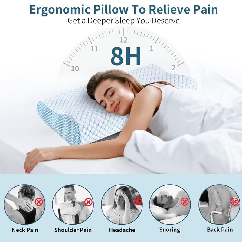 Slow Rebound Pillow 60*40*12CM - огляд і ціна Anti Snore Contour Pillow
