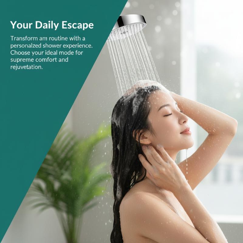 New 6 Modes Adjustable Handhel - огляд і ціна High Pressure Shower Head Handheld