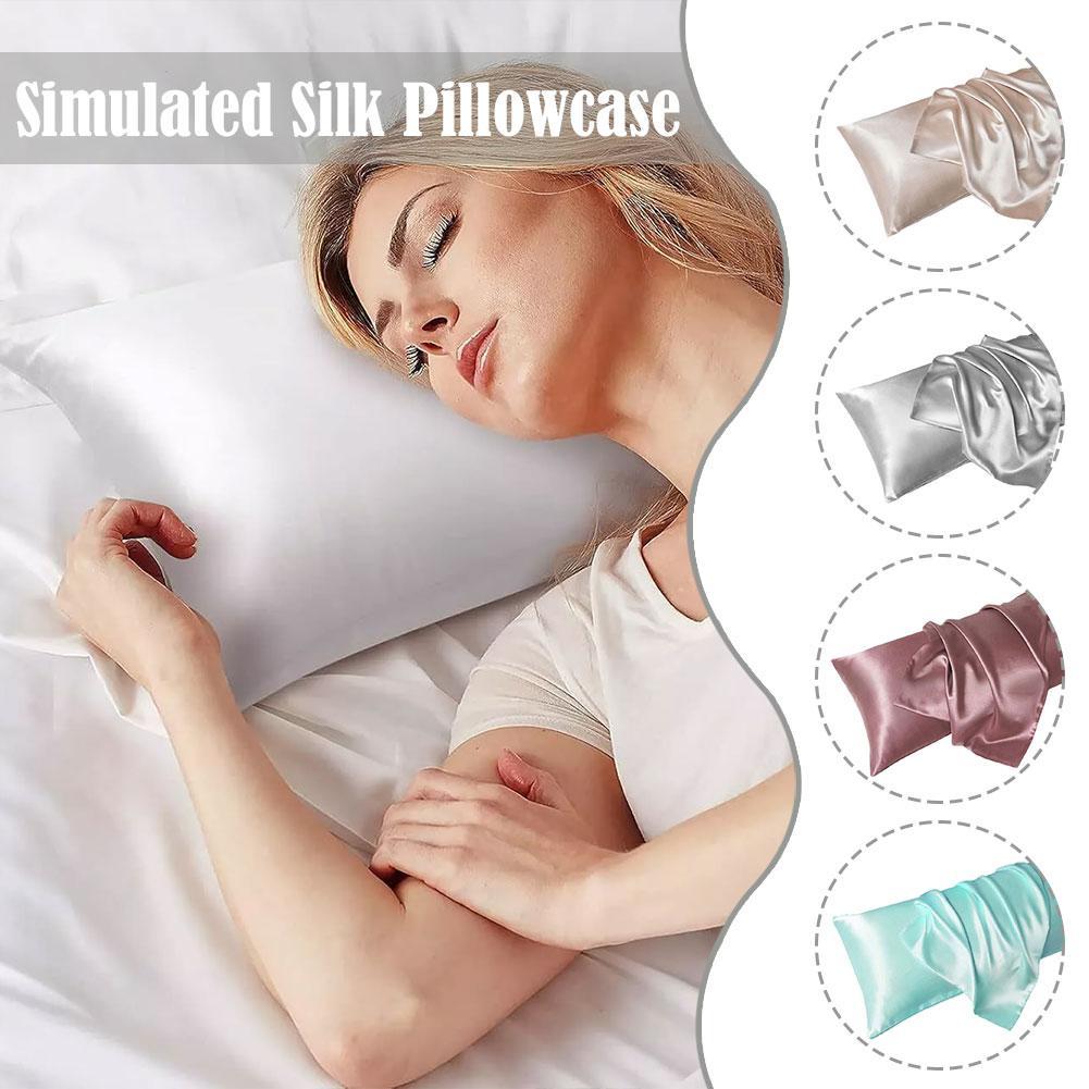 Luxury Satin Pillow Case For H - огляд і ціна Satin Silk Pillowcase Hair Skin