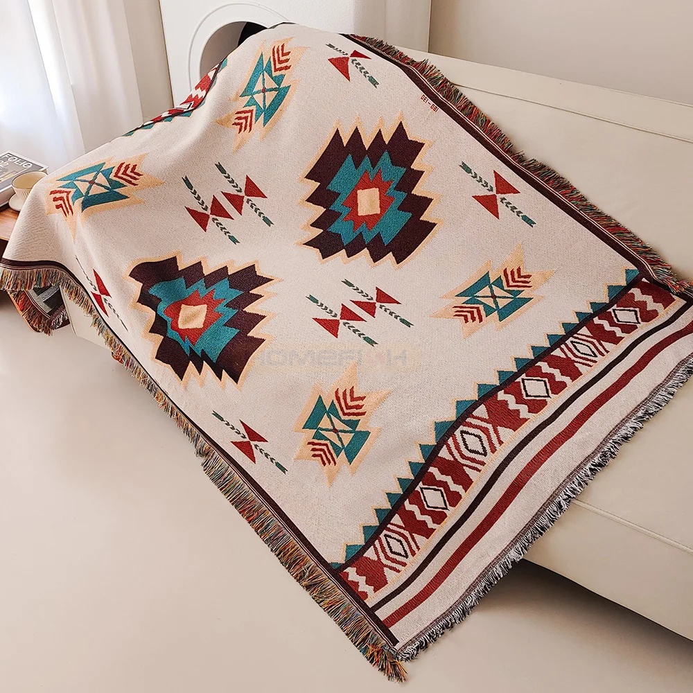 Aztec Blanket Oversized Boho T - огляд і ціна Boho Throw Blanket Fringe