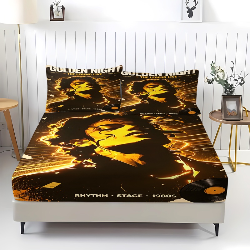 Pop Icon Michael Jackson Fitte - огляд і ціна Fitted Bed Sheets Deep Pocket