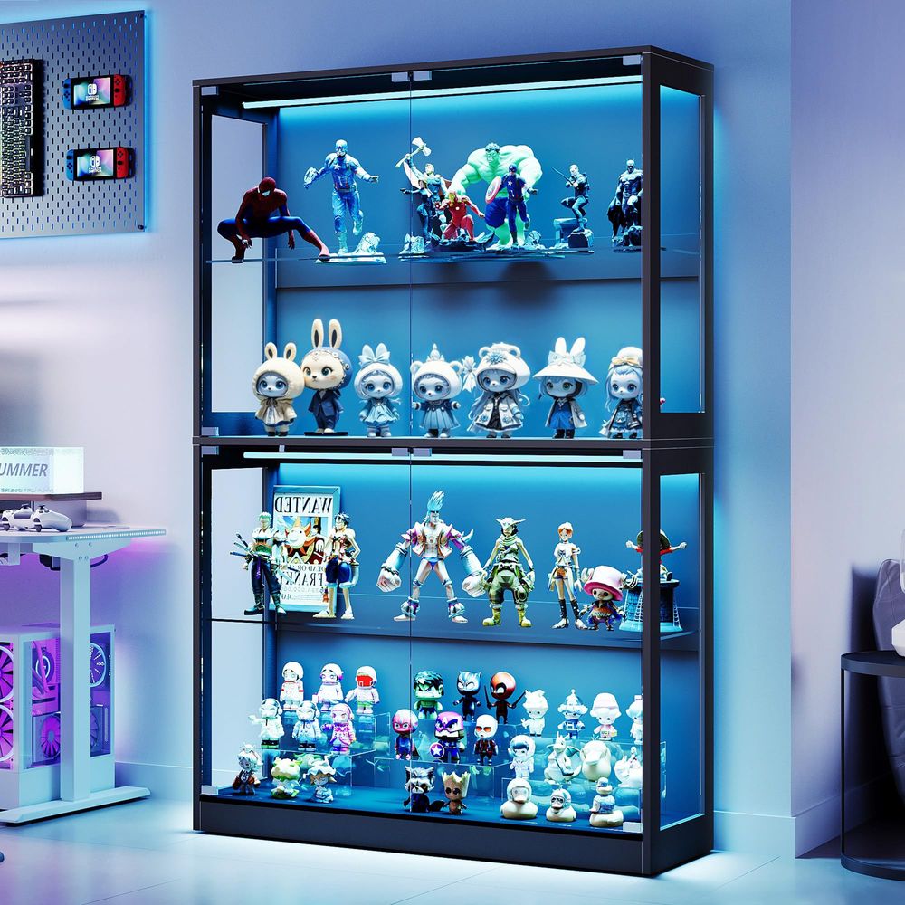 Cabinet with LED Light Strips, - огляд і ціна Lighting