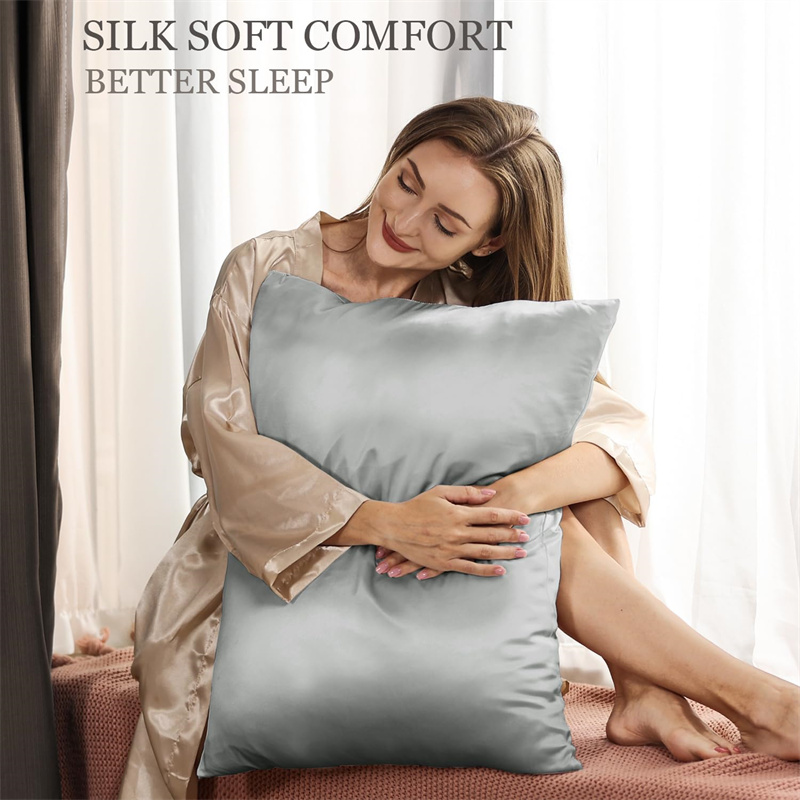 23 Momme 2pcs 100% Mluberry Si - огляд і ціна Satin Silk Pillowcase Hair Skin