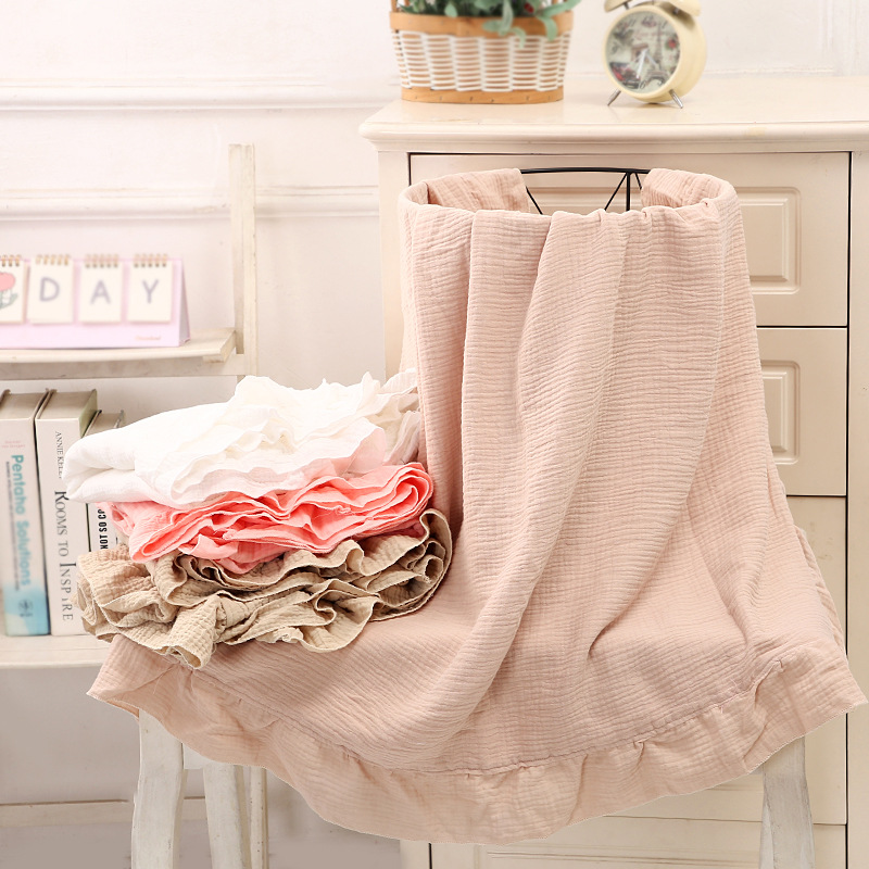 100% Cotton Ruffled Muslin Bla - огляд і ціна Muslin Cotton Bedspread