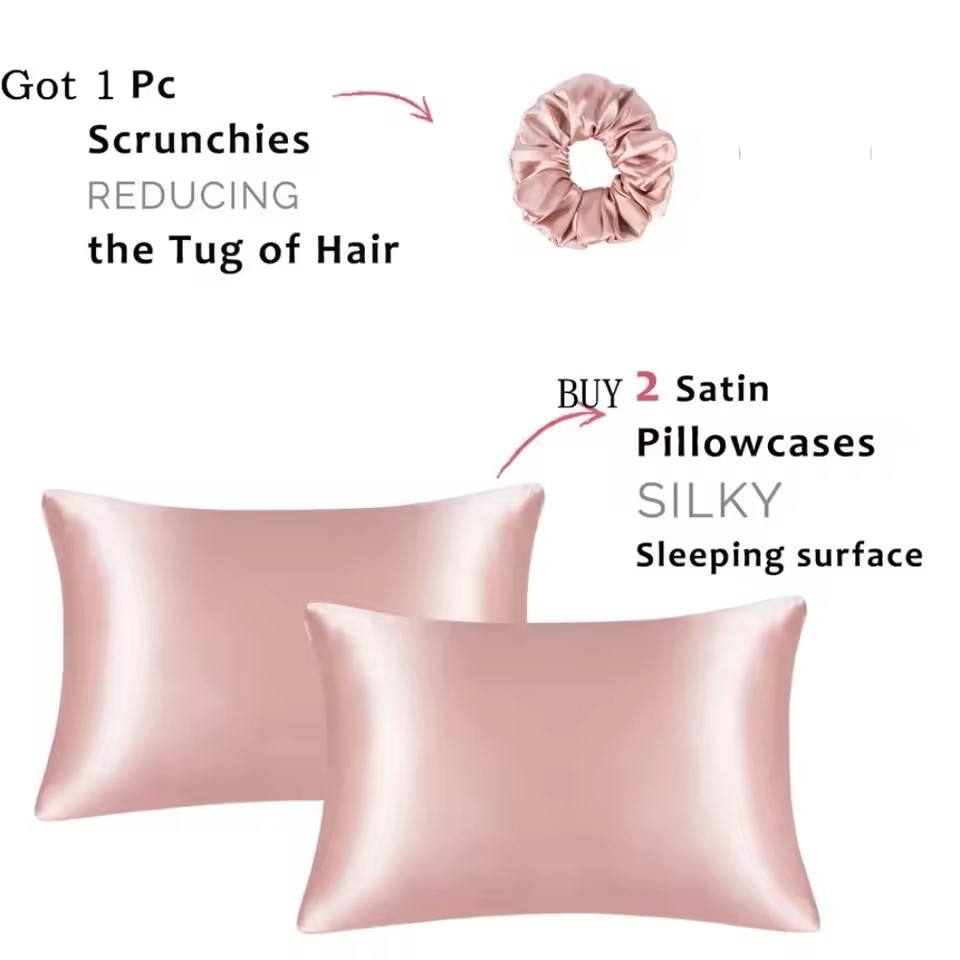 Kuup 1pcs Pillowcase Pillow Co - огляд і ціна Satin Silk Pillowcase Hair Skin
