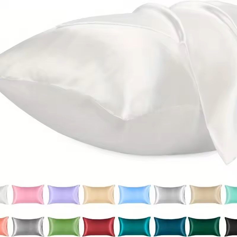 1PC Satin Pillowcase for Hair  - огляд і ціна Satin Silk Pillowcase Hair Skin