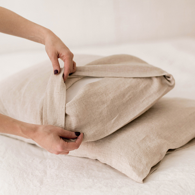 Pure Organic Flax Linen Beddin - огляд і ціна Duvet Cover Sets With Zipper