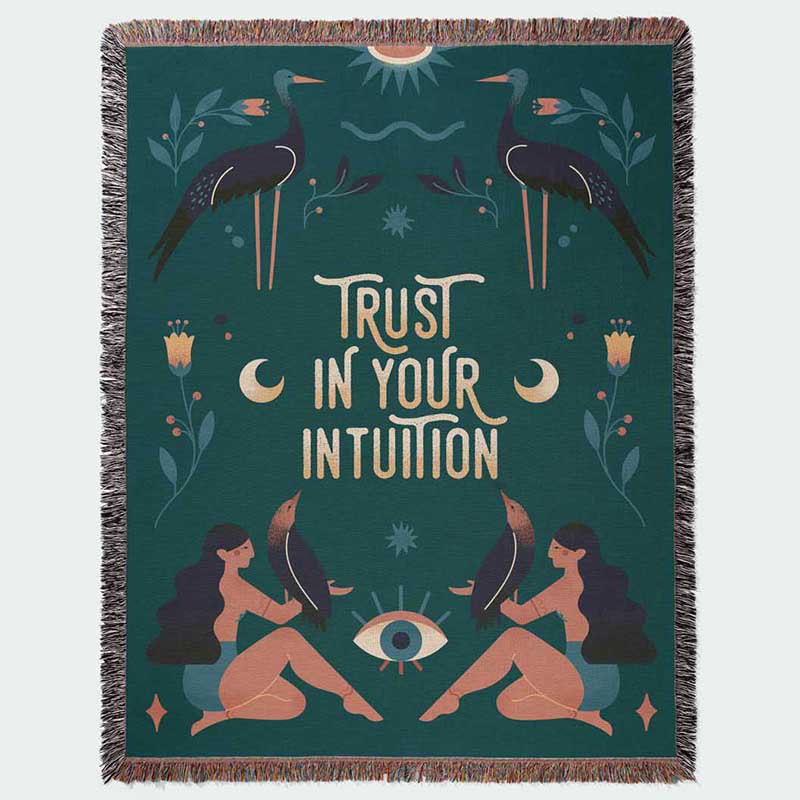 Trust Your Intuition Woven Tap - огляд і ціна Boho Throw Blanket Fringe